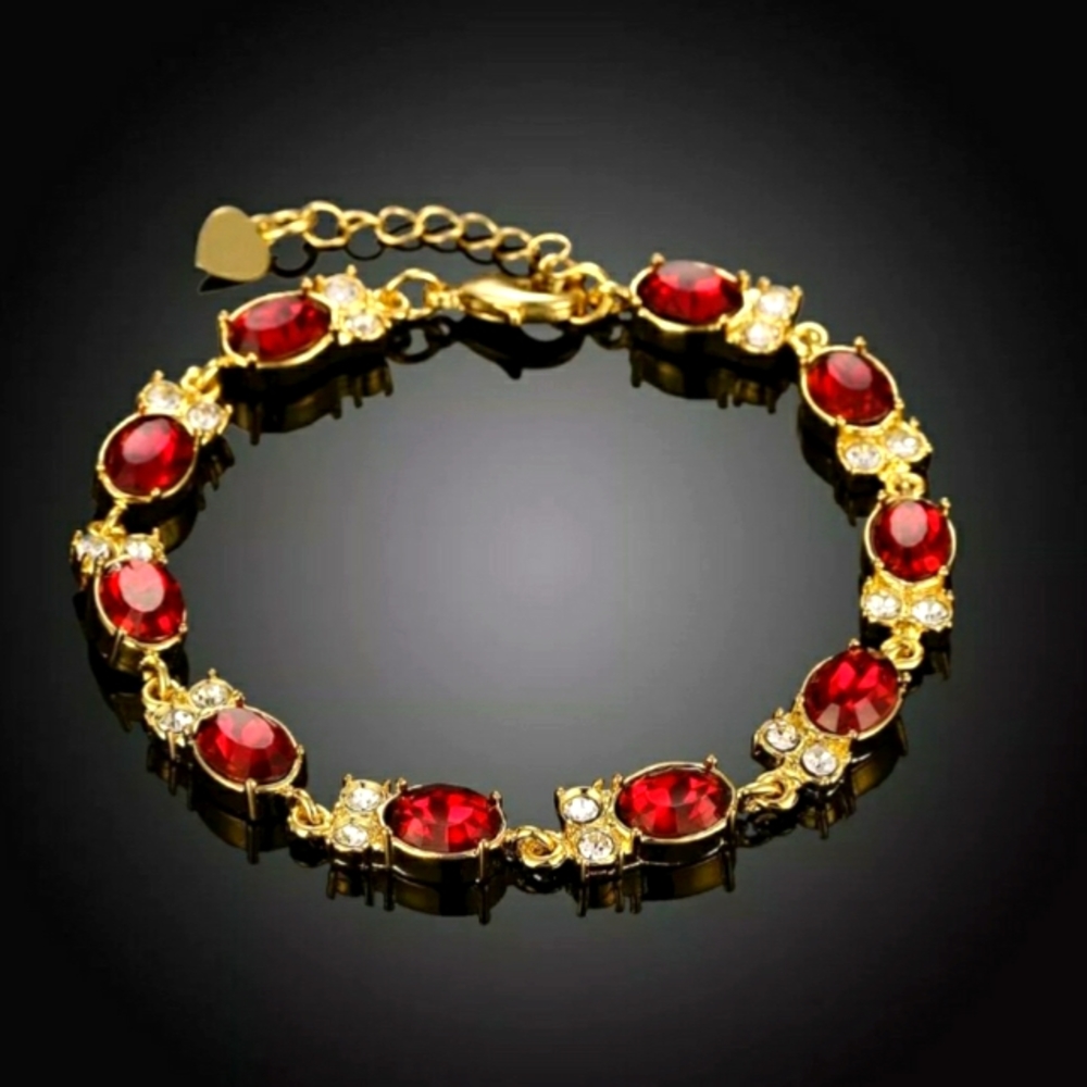 21 CT Ruby & Diamond Tennis Bracelet